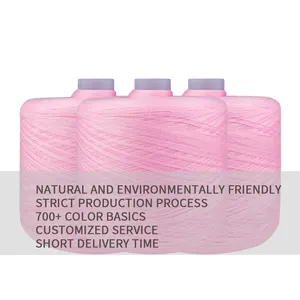 100% Polyester Yarn 40/2 50/2 60/2 High Tenacity Knitting Sewing Machine Blended Yarn