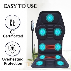 Cojín de asiento de doble uso para el hogar y el coche, masajeador eléctrico Shiatsu con vibración y calor - Product Image 3