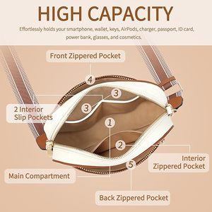 Sac bandoulière matelassé en cuir PU pour <span class=keywords><strong>femme</strong></span>, avec sangle réglable, idéal pour les voyages et les affaires – Grande Vente - Product Image 5