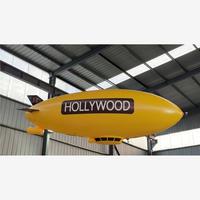 Dirigeable gonflable RC d'intérieur en PVC avec logo personnalisable pour la publicité en centre commercial, les événements et les spectacles, ballon volant