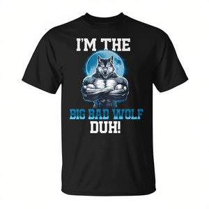 Camiseta I'm The Big Bad Wolf Duh, camiseta para fiesta de disfraces de Halloween - Product Image 2