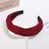 Nouveau Bandeau Hiver Personnalisable pour Femmes Coréennes, en Tissu Tricoté Couleur Unie, Noué Croisé, Idéal pour le Lavage du Visage ou Attacher les Cheveux