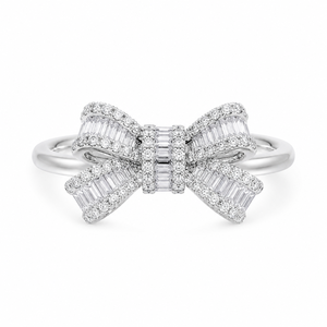 Anello a forma di papillon da donna, design in stile fata, accessorio da dito per uso quotidiano - Product Image 1