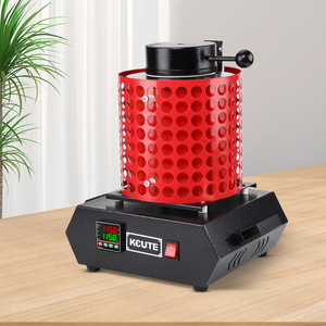 <span class=keywords><strong>Alta</strong></span> <span class=keywords><strong>Temperatura</strong></span> 1600 ° <span class=keywords><strong>Horno</strong></span> de Inducción para Fundición de Metales 1500W 220V con Cubierta Protectora Roja Antiescaldaduras para Fundir Oro, Plata y Latón - Product Image 4