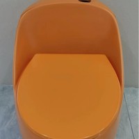 WC monobloc en céramique mat coloré pour salle de bain, à poser au sol, avec chasse d'eau à siphon