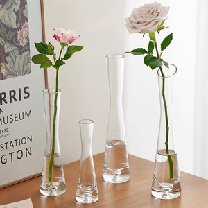 Hydroponic Mini Flower Hotel Decoration Single Ins Wind Bottle Glass Transparent Inserter Nordic Small - Product Image 1