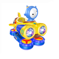 Machine de jeu d'oscillation de voiture à bascule électrique Dirigeable spatial mobile Kiddy Rides