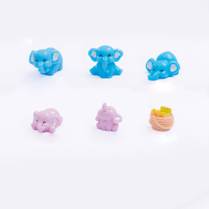 ดีพี มินิ ฟิกเกอร์ช้างการ์ตูน งานฝีมือเรซิ่น ของตกแต่งบ้าน ของประดับสวน ของตกแต่งโต๊ะทำงาน - Product Image 5