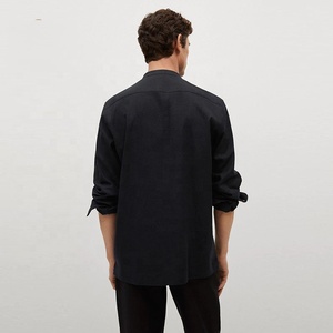 <span class=keywords><strong>Camicia</strong></span> da <span class=keywords><strong>uomo</strong></span> sostenibile camicie di <span class=keywords><strong>lino</strong></span> Henley per gli uomini a manica lunga Eco Friendly <span class=keywords><strong>camicia</strong></span> di <span class=keywords><strong>lino</strong></span> con colletto Mao - Product Image 4