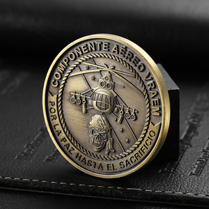 中国制造商定制硬币双面印刷锌合金金属硬币仿古黄铜模具冲压3D标志纪念品硬币 - Product Image 6