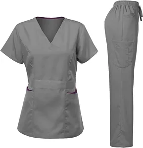 Set di Scrub per donna Set di infermiere chirurgiche uniforme ospedaliera uniformi all'ingrosso della fabbrica di infermieristica medica Niaahinn Womens Scrub