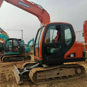 Buen estado 8Ton Doosan DX80 Excavadora usada Doosan Dx75 75 60 Excavadora DX60 Dx55 Dx75 Dx80 Doosan Excavadora sobre orugas para la venta - Product Image 1