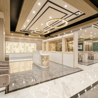 Conception d'intérieur de salon de manucure chinois de luxe sur mesure, mobilier, service de personnalisation d'espace de salon de manucure commercial à guichet unique