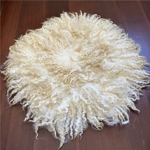 Manta de Lana Rizada Chunky Flokati para Fotografía de Bebés - Product Image 3