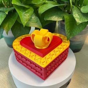 Boîte-cadeau en <span class=keywords><strong>plastique</strong></span> en forme de cœur pour farces agaçantes, boîte surprise décorative et amusante pour les destinataires - Product Image 3