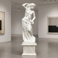 Sculpture de Musée Classique en Marbre Blanc Personnalisée - Œuvre d'Art en Pierre pour Galeries et Exploitations de Luxe