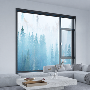 <span class=keywords><strong>Ventanas</strong></span> Modernas Personalizadas para Casas con Vidrio Triple Aislante Insonorizado, Marco de Aleación de <span class=keywords><strong>Aluminio</strong></span>, Diseño de Proyecto para Kioscos y Tiendas - Product Image 1