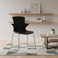 Chaises en plastique ergonomiques en gros, directement de l'usine |   Chaise empilable en plastique colorée en forme d'étoile pour événements et repas