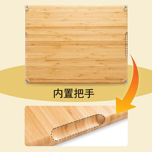 Planche à fromage en bois transfrontalière avec couverts, planche à découper pour fruits et pain, multifonctionnelle pour aliments cuits, pain, en-cas et - Product Image 3