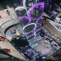 Pantalla LED Transparente Adhesiva, Película de Alta Transparencia con Clasificación IP65 y Función SDK para Pantallas Publicitarias en Exteriores