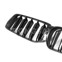 Grille de calandre noire en fibre de carbone à double lamelle pour BMW Série 6 GT G32 M Sport M Tech