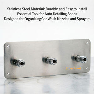 Support mural en acier inoxydable pour <span class=keywords><strong>canon</strong></span> à mousse automatique SS, avec raccord rapide 1/4, pour pistolet de nettoyage haute pression et rangement des buses - Product Image 3