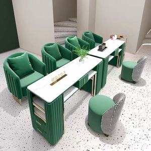 Mesa de Manicura Moderna para Salón de Belleza, Estación de Trabajo con Colector de Polvo, Banco de Trabajo para Manicuristas de Spa - Product Image 3