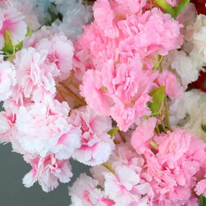 Rami di Fiori di Ciliegio Giapponesi Fatti a Mano in Seta Bianca e Rosa, Economici all'Ingrosso, per la Festa della Mamma e Decorazioni per la Casa - Product Image 4