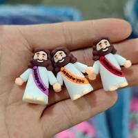 Figur Yesus Kecil Patung Yesus Miniatur Figur Miniatur untuk Permainan Sembunyikan dan Temukan Hadiah Religius untuk Isian Telur Paskah