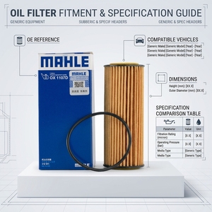 Filtro de Aceite MAHLE OX1107D 06L115562 para VW Golf, Tiguan, Passat, Audi A3, A4, A5, <span class=keywords><strong>A6</strong></span>, Q3, Q5, Skoda Octavia EA888 Gen3 1.8T 2.0T <span class=keywords><strong>TFSI</strong></span> - Product Image 4