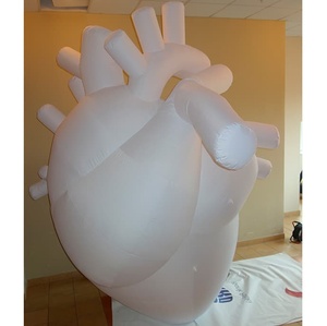 Tùy Chỉnh Lớn PVC <span class=keywords><strong>Inflatable</strong></span> Hình Trái Tim 3D Mô Hình Trái Tim Màu Trắng Bóng Không Khí Linh Vật Cho Đảng Khuyến Mãi - Product Image 2