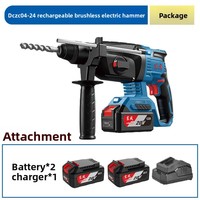 Marteau électrique et perceuse à percussion sans fil rechargeable au lithium 20V DCZC04-24H2M pour le bricolage