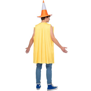 Costume de feux de circulation en éponge unisexe pour adultes et enfants, ensemble en polyester de couleur unie pour Halloween et fêtes costumées - Product Image 1