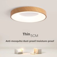Plafonnier LED moderne en métal pour chambre principale avec commande vocale, éclairage de pièce ultra-fin