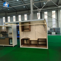 Cuisine portable en conteneur préfabriqué en acier, design moderne et écologique, pour usage extérieur, écoles publiques, usage commercial et bureaux