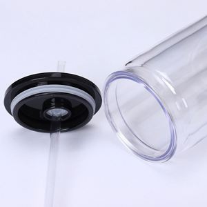 2024 Hot 16oz Eco-friendly Acrylic Jelly Color Mason Style Modern Simple Leakproof <b>Straw</b> Type <b>Cup</b> for Wedding Valentine's Day - Product Image 4