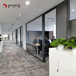 ผนัง<span class=keywords><strong>กั้น</strong></span>กระจกสองชั้นแบบบางพิเศษ, ผนัง<span class=keywords><strong>กั้น</strong></span>กระจกสำนักงานแบบโมดูลาร์, กันเสียง, ติดตั้งรวดเร็ว, คุ้มค่าสำหรับสำนักงาน - Product Image 2