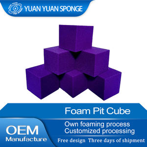 Chine Usine Personnalisé Coloré 20*20*20cm Haute Qualité 100% Polyuréthane Jouet Éponge Mousse Cube Gymnastique Pit Blocs - Product Image 3