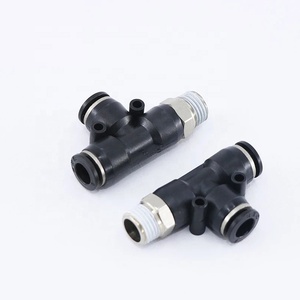 Raccordo rapido aria tubo 8MM 1/8 pollici maschio filettato lato Tee PD pneumatico <span class=keywords><strong>T</strong></span> raccordo - Product Image 3