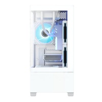 JNP Factory Matx casing komputer menara sedang kipas catu daya putih casing Game sistem pendingin air untuk PC