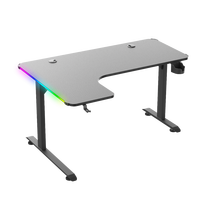 Table de jeu e-sport personnalisée Beisijie, bureau en forme de L avec éclairage RVB, bureau d'ordinateur pour joueur, coin en option, mobilier de bureau