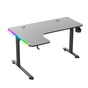 Table de jeu e-sport personnalisée Beisijie, bureau en forme de L avec éclairage RVB, bureau <span class=keywords><strong>d</strong></span>'ordinateur pour joueur, coin en option, mobilier de bureau - Product Image 4