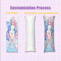 Housse de coussin personnalisée imprimée Anime 160x50cm 20x60in Dakimakura – Housse de coussin cadeau – Fabricant