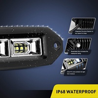 Barre lumineuse avec grand Angle de lumière, 2/5 pouces, 40W, barre d'éclairage pour le travail, étanche, tout terrain, feu de secours, phare antibrouillard
