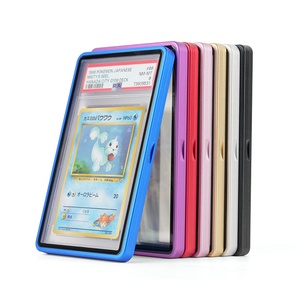 Wholesale Custom Multi Colors Modern Aluminum Alloy Graded Card Slab Metal Frame Case with Magnetic Safeguard for Game Cards - Product Image 1