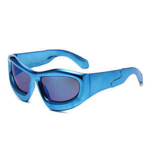 Moda Y2k marco grueso de gran tamaño Hip Hop gafas de sol Unisex <span class=keywords><strong>Steam</strong></span> Punk gafas de sol - Product Image 6