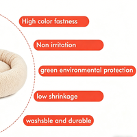Coussin pour chien en forme de donut, en peluche, chaud et confortable, pour petits et grands chiens, design pour animaux de compagnie, pour toutes les saisons