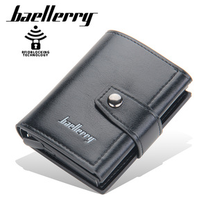 Baellerry Men's Card Holder 4 Inch PU Leather <b>RFID</b> Blocking Multi Slot <b>Wallet</b> for Credit Cards Everyday Use - Product Image 5