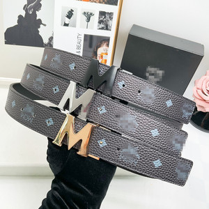 도매 4.0m 클래식 소가죽 정품 가죽 벨트 남성용 내구성 하이 엔드 트렌디 브랜드 구리 버클 벨트 럭셔리 - Product Image 1