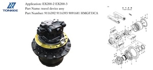 Nuovissimo <span class=keywords><strong>9116392</strong></span> 9116393 9091681 dispositivo da viaggio HMGF33CA EX200-2 di guida finale EX200-3 motore da viaggio Assy - Product Image 2